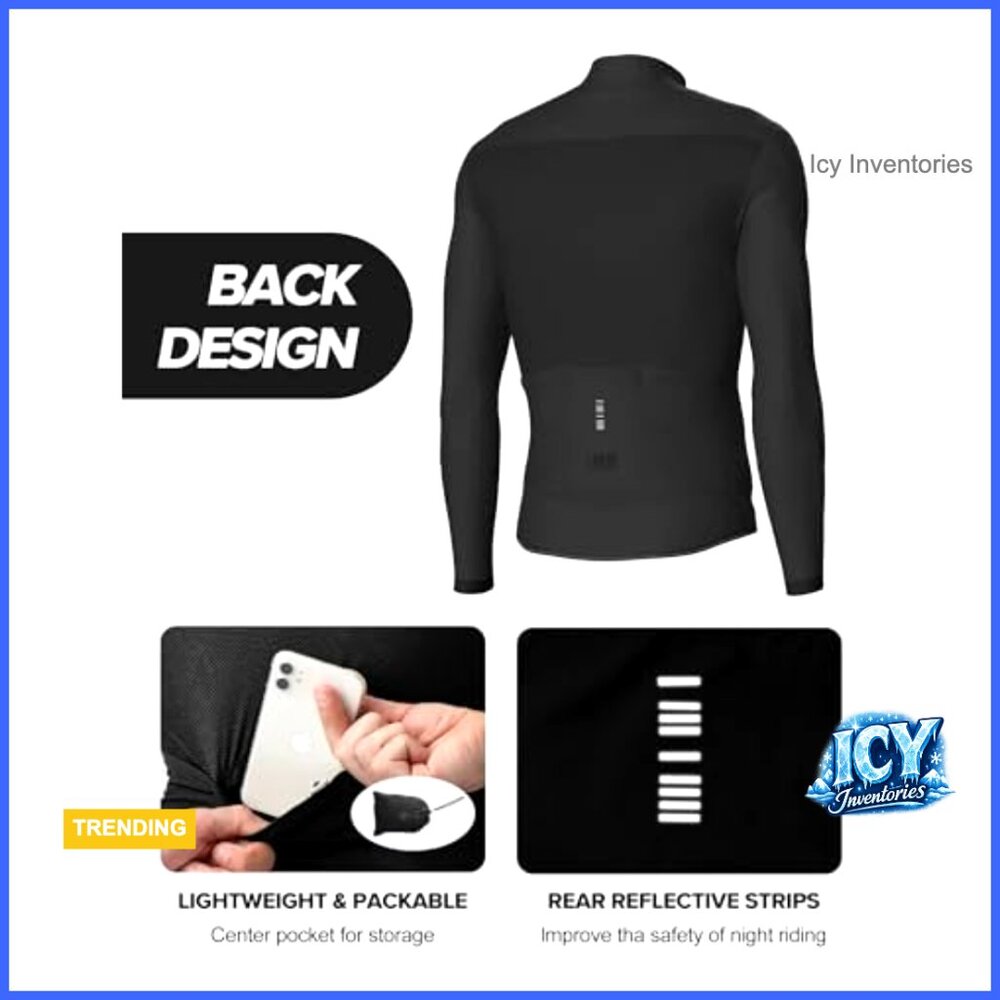 Windproof Lightweight Packable Cycling Windbreake… - image 7